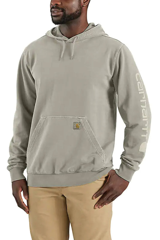 Midweight Garment Dye French Terry Graphic Hoodie - GRG