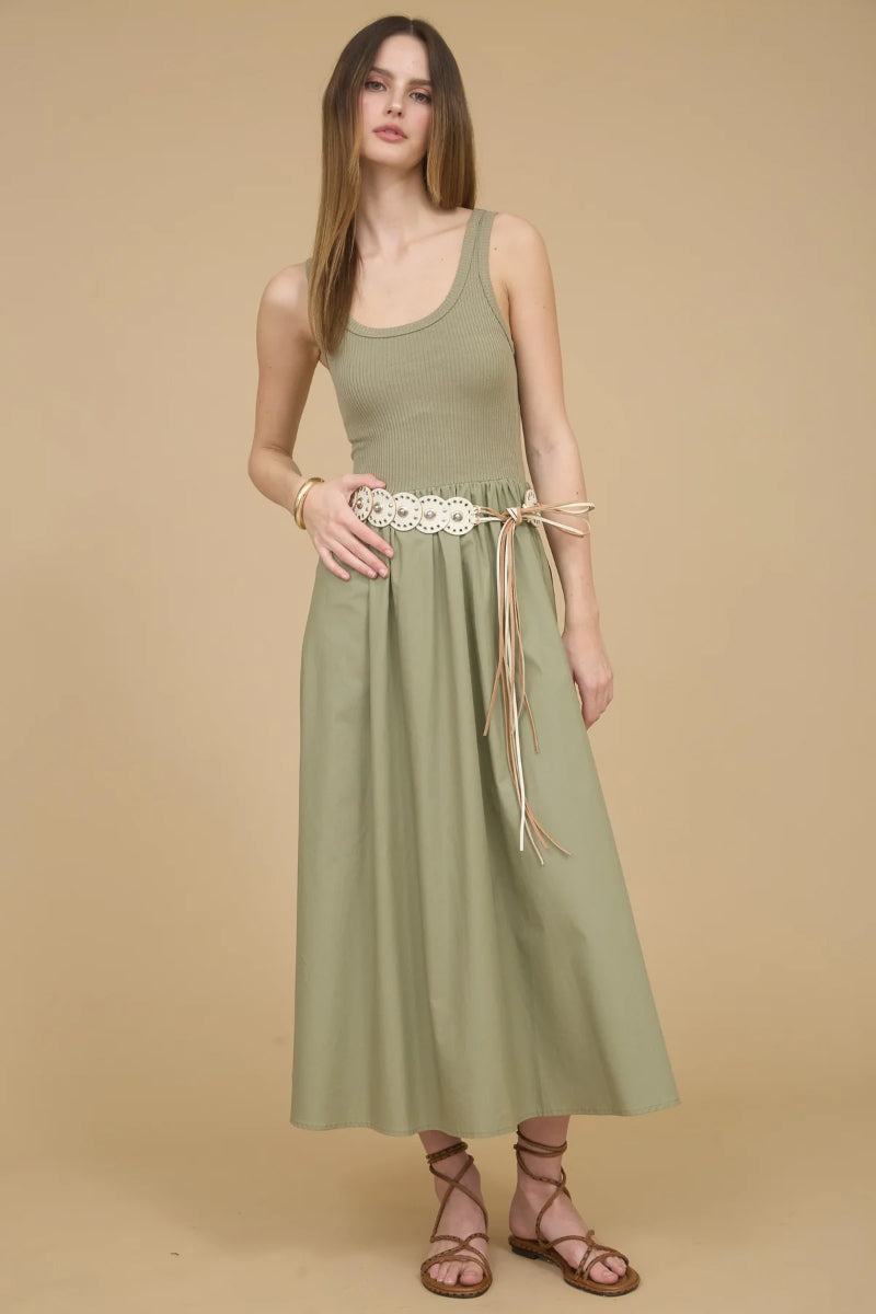 Mix Media Midi Dress - OLV