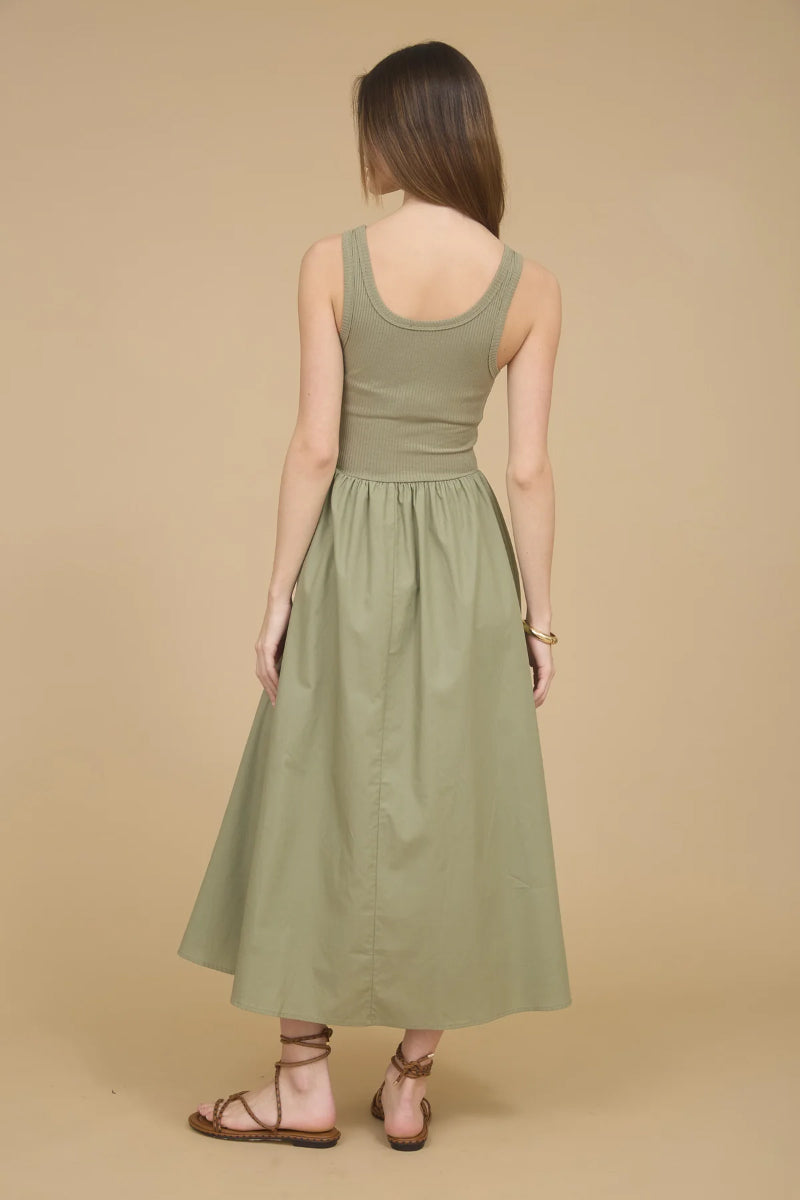 Mix Media Midi Dress - OLV