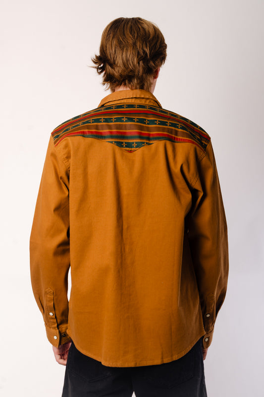 Bethany Yellowtail Montana Relaxed Corduroy Shirt - Brown
