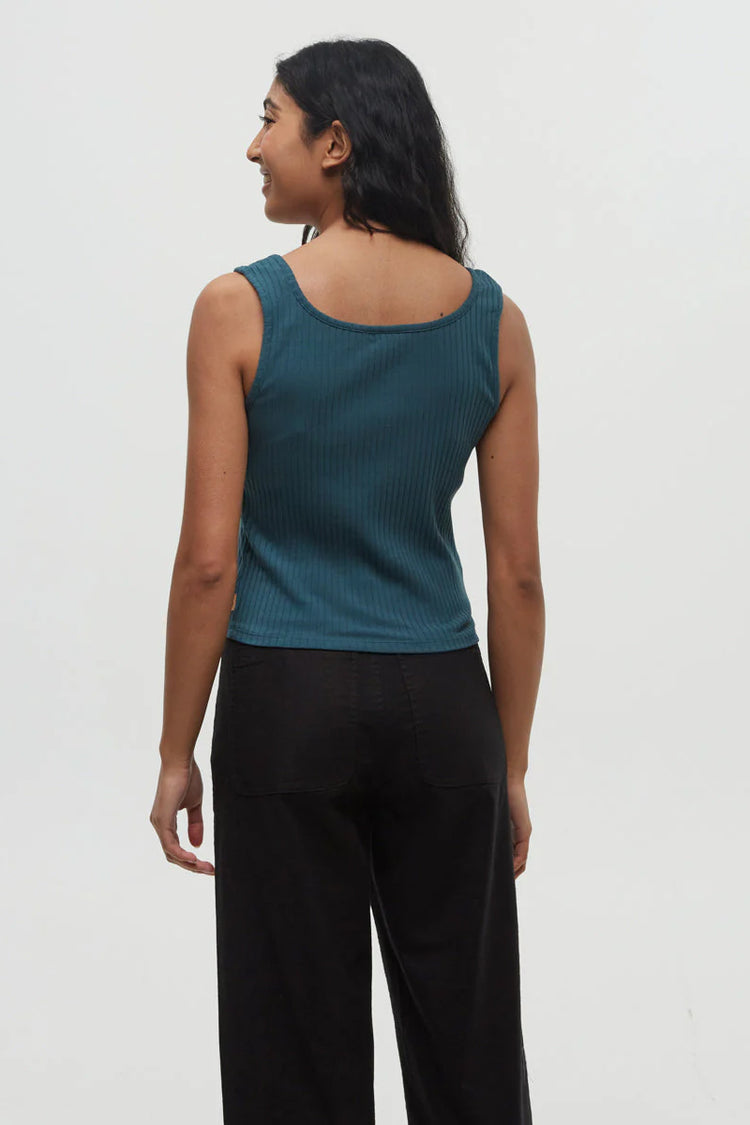 Moraine Rib Button Front Tank - JAS