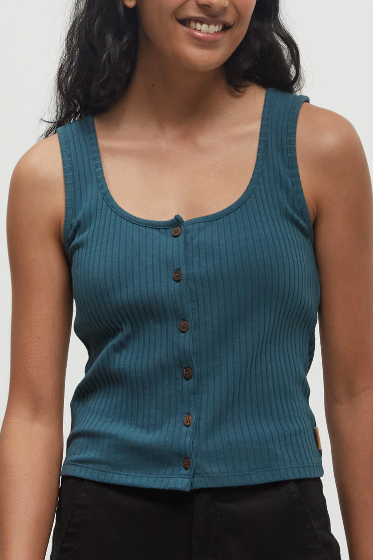 Moraine Rib Button Front Tank - JAS