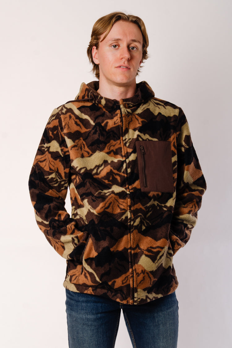 Mountain Zip-Up Polar - BRN