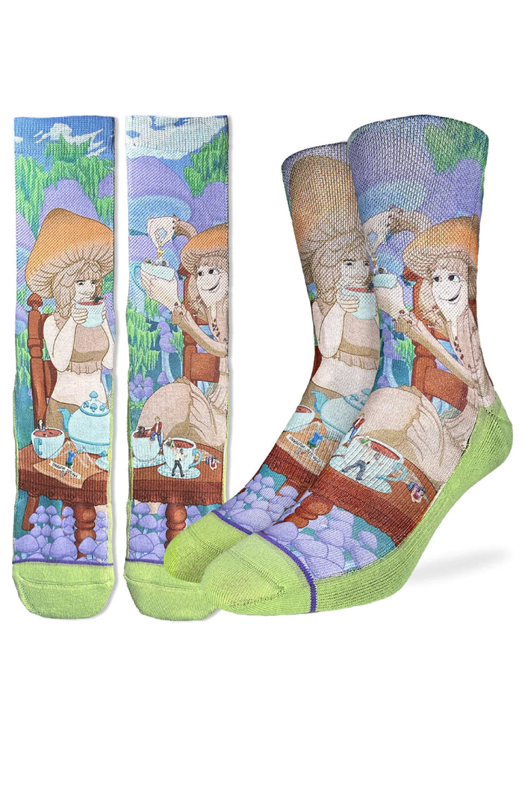 Mushrooms Steeping Humans Socks - MUL