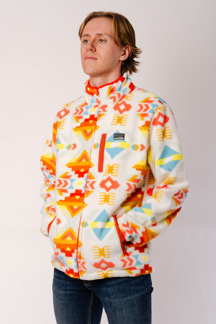 Navajo Zip Up Polar Fleece - MUL