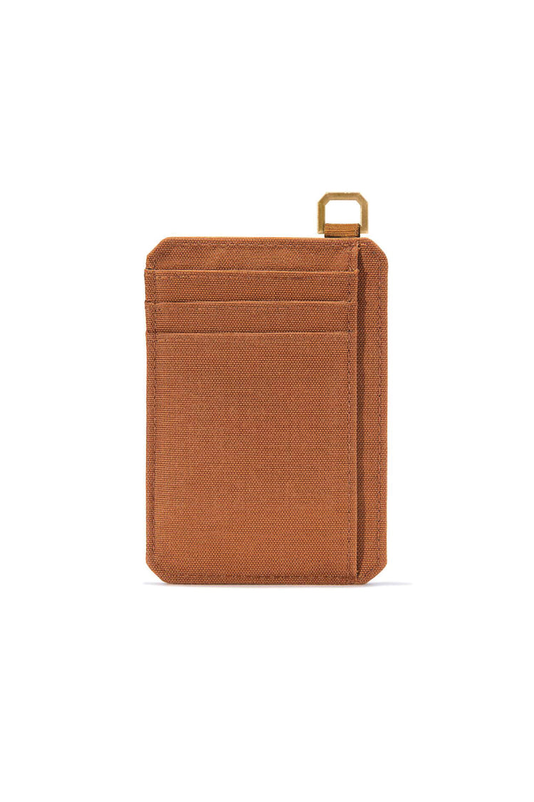 Nylon Duck Front Pocket Wallet - Brown