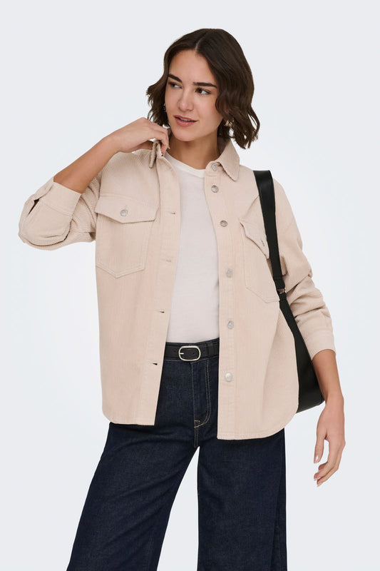 Tiggy Corduroy Shacket - SIL