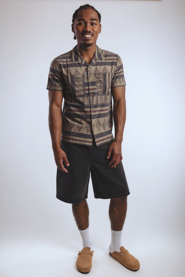 Palmetto Short Sleeve Shirt - ALOE