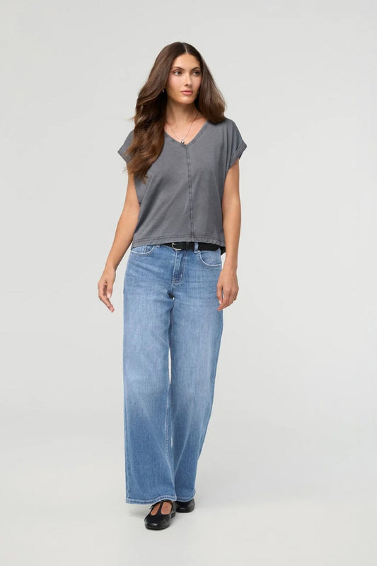 Performance Denim+ Mid Rise Loose Straight Jeans - 32