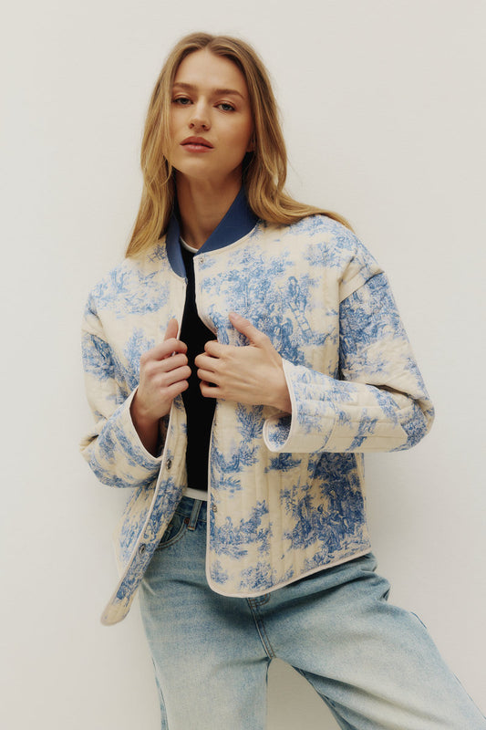 Porcelain Quilt Jacket - POR