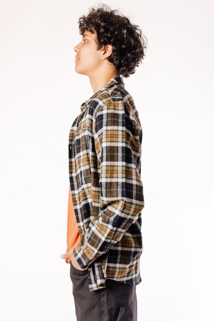 Portland Organic Flannel Shirt - Black