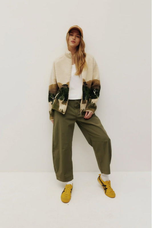 Printed Sherpa Jacket - ELK