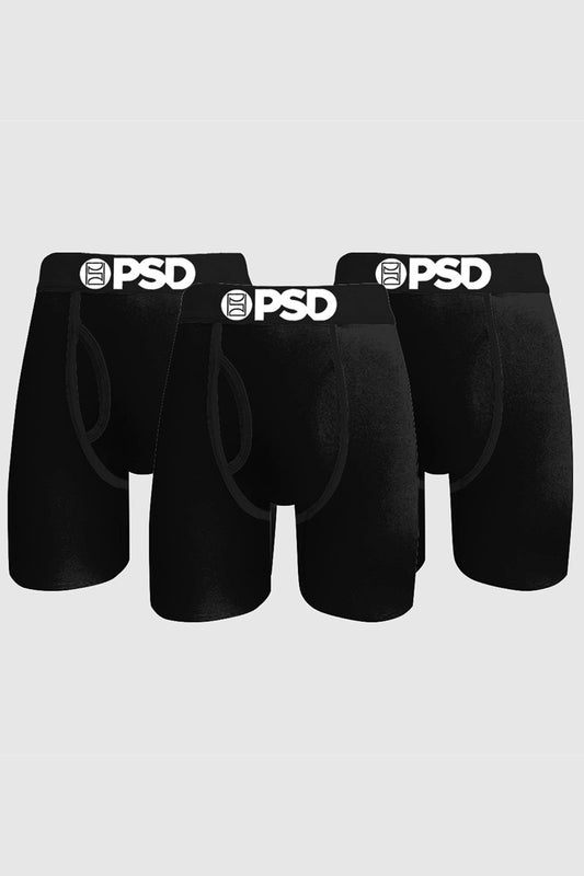 Solid 3 Pack Boxer Brief - BLK