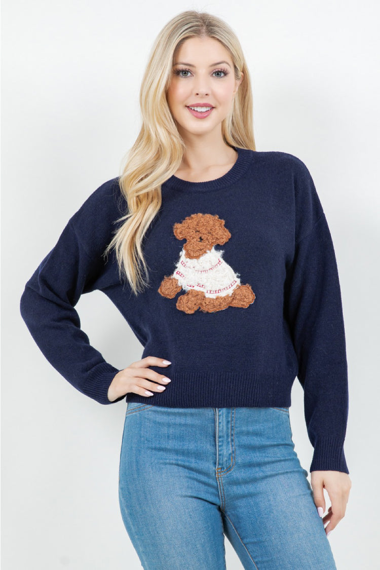 Puppy Crew Sweater - NVY
