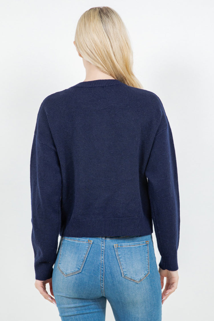 Puppy Crew Sweater - NVY