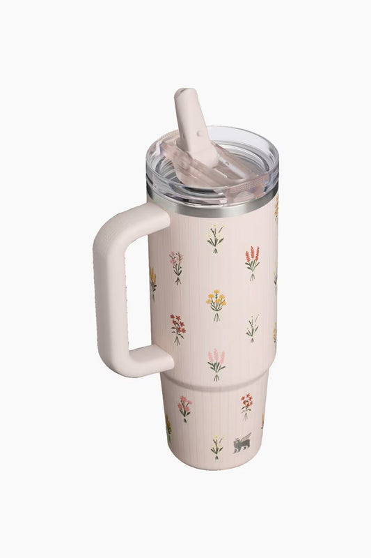 Quencher Protour Flip Straw 30 oz - Rose Quartz Bouquets - RQB