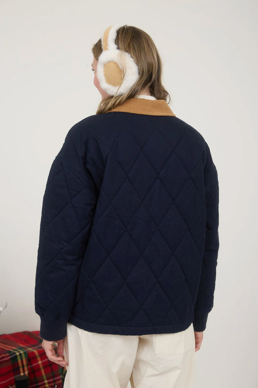Quilted Barn Jacket - NVY