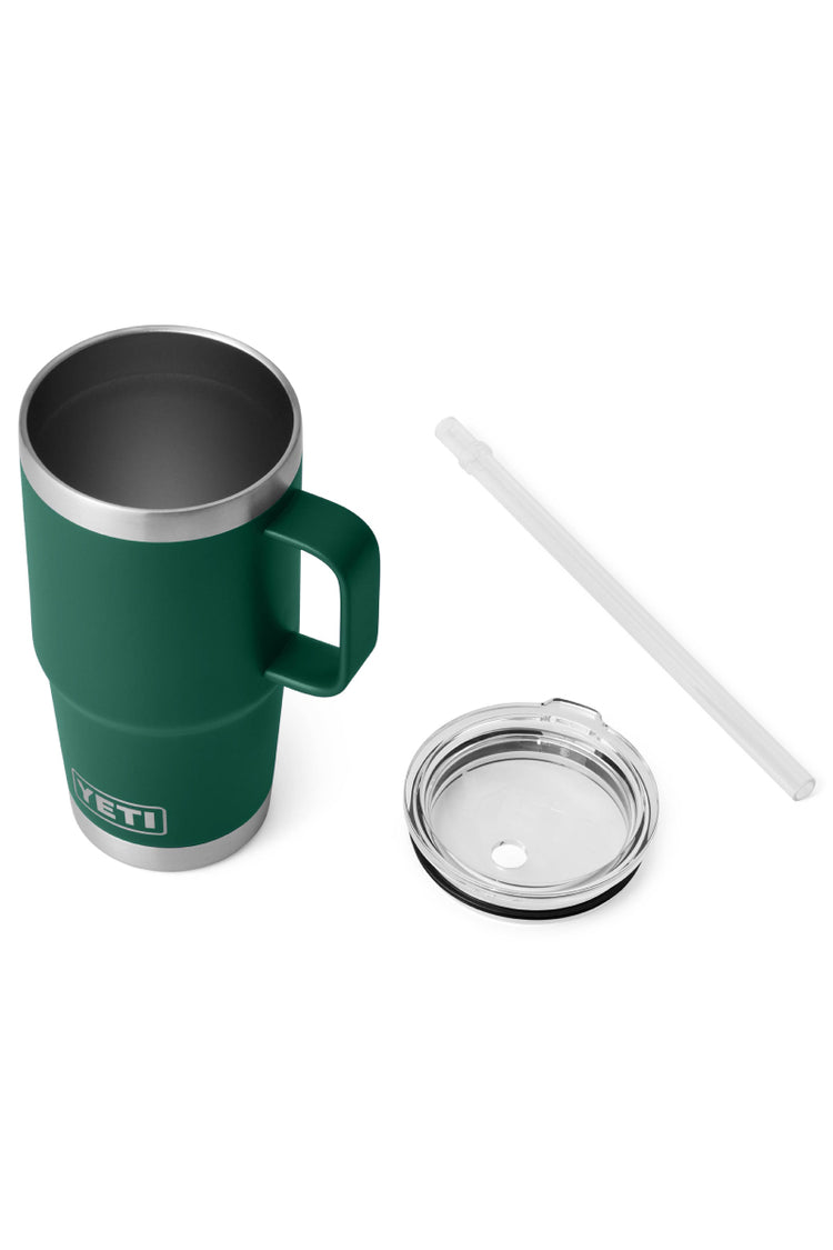 Rambler 25 oz Straw Mug - Black Forest Green - BFG