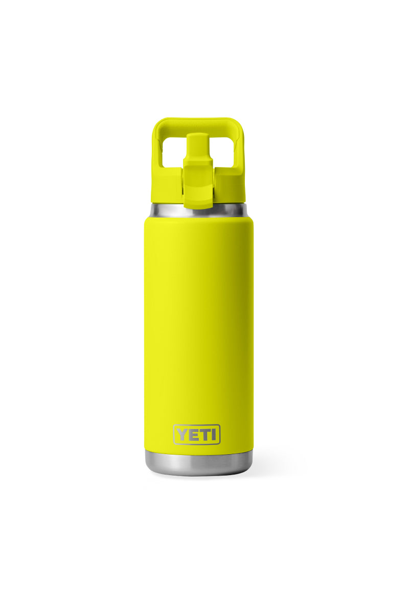 YETI Rambler 26 oz Bottle イエロー YETI Rambler 26 oz Straw Bottle - Firefly Yellow | Below The