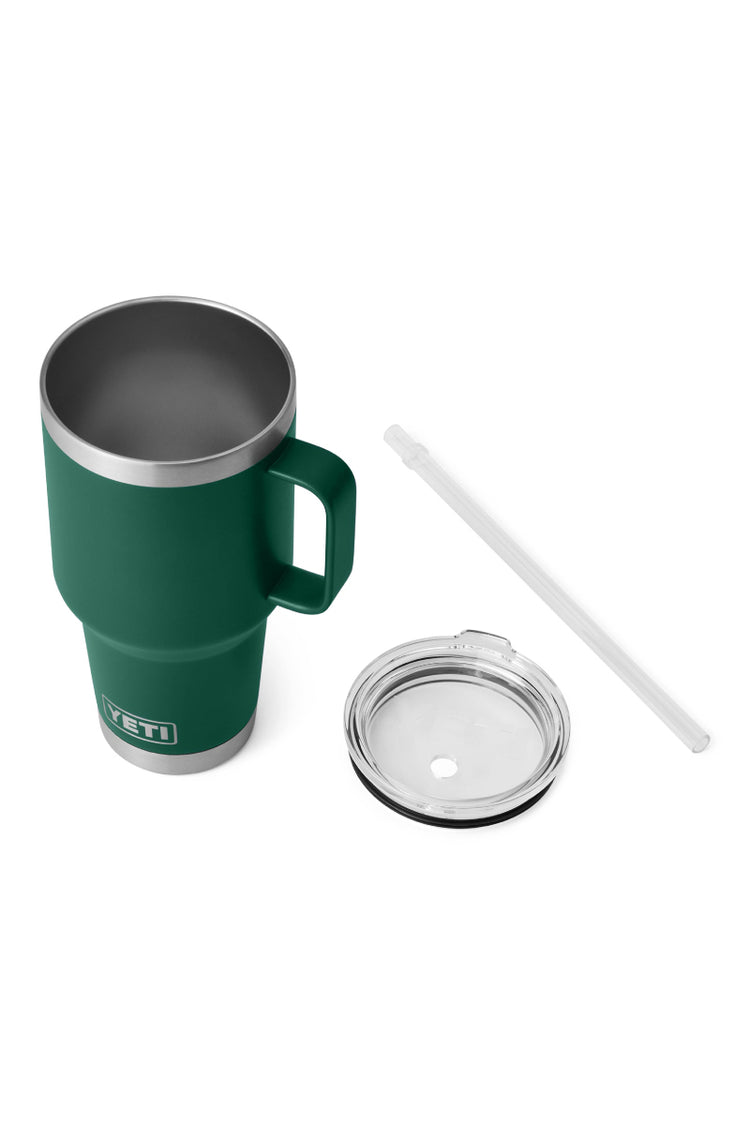 Rambler 35 oz Straw Mug - Black Forest Green - BFG