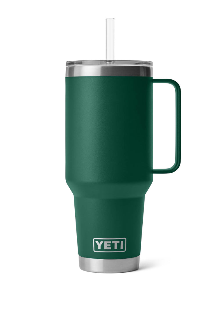 Rambler 42 oz Straw Mug - Black Forest Green - BFG
