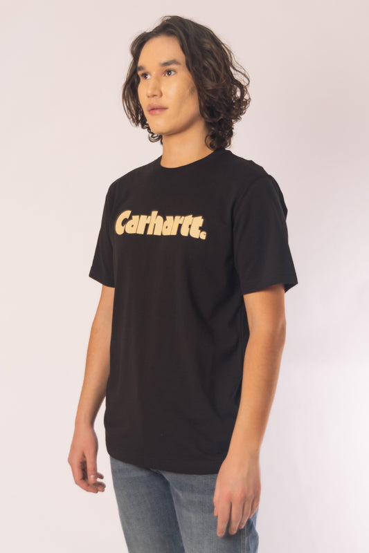 Relaxed Fit Lightweight Logo Tee - BLK