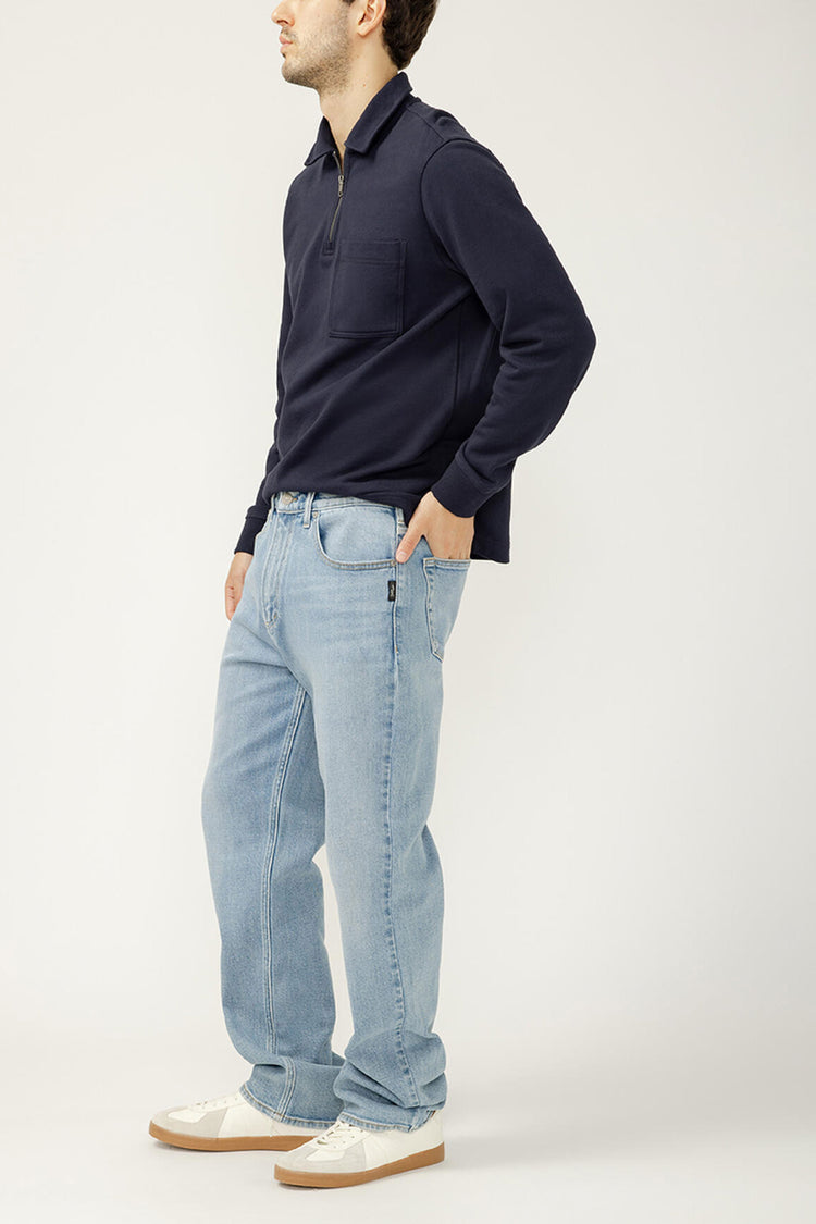 Relaxed Fit Straight Leg Jeans - 32