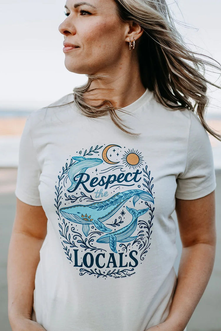 Respect The Locals Whale Tee - NAT