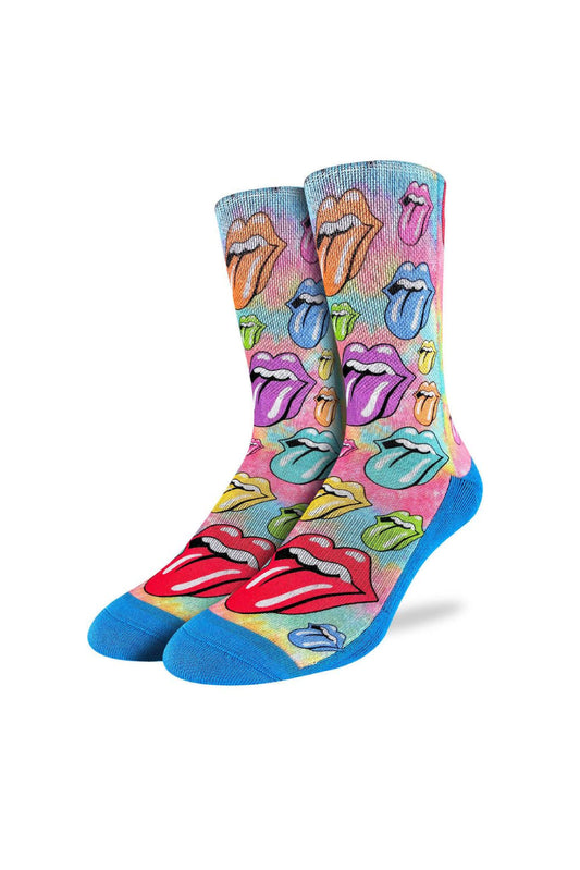 Rolling Stones Rainbow Hot Lips Sock - MUL