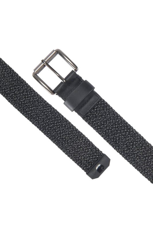 Rugged Flex Nylon Cord Braided Belt - BLK