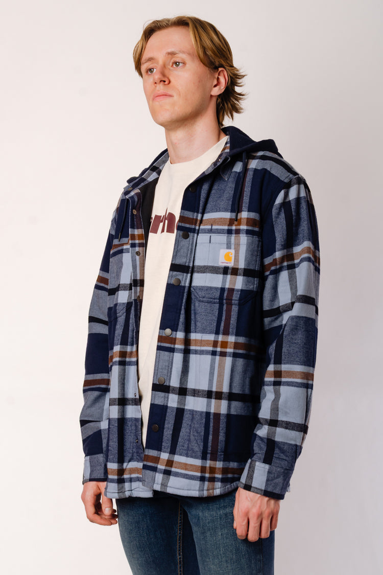 Rugged Relaxed Flannel Shacket - NVY