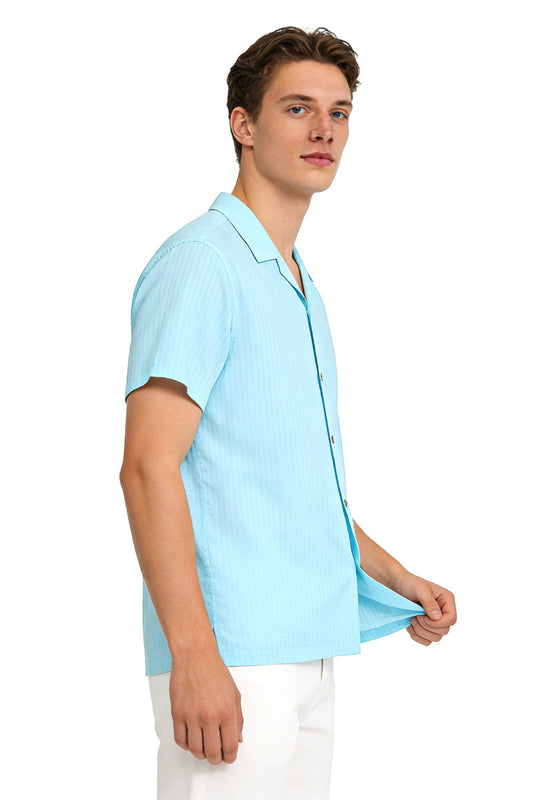 Sardinia Short Sleeve Shirt - AQU