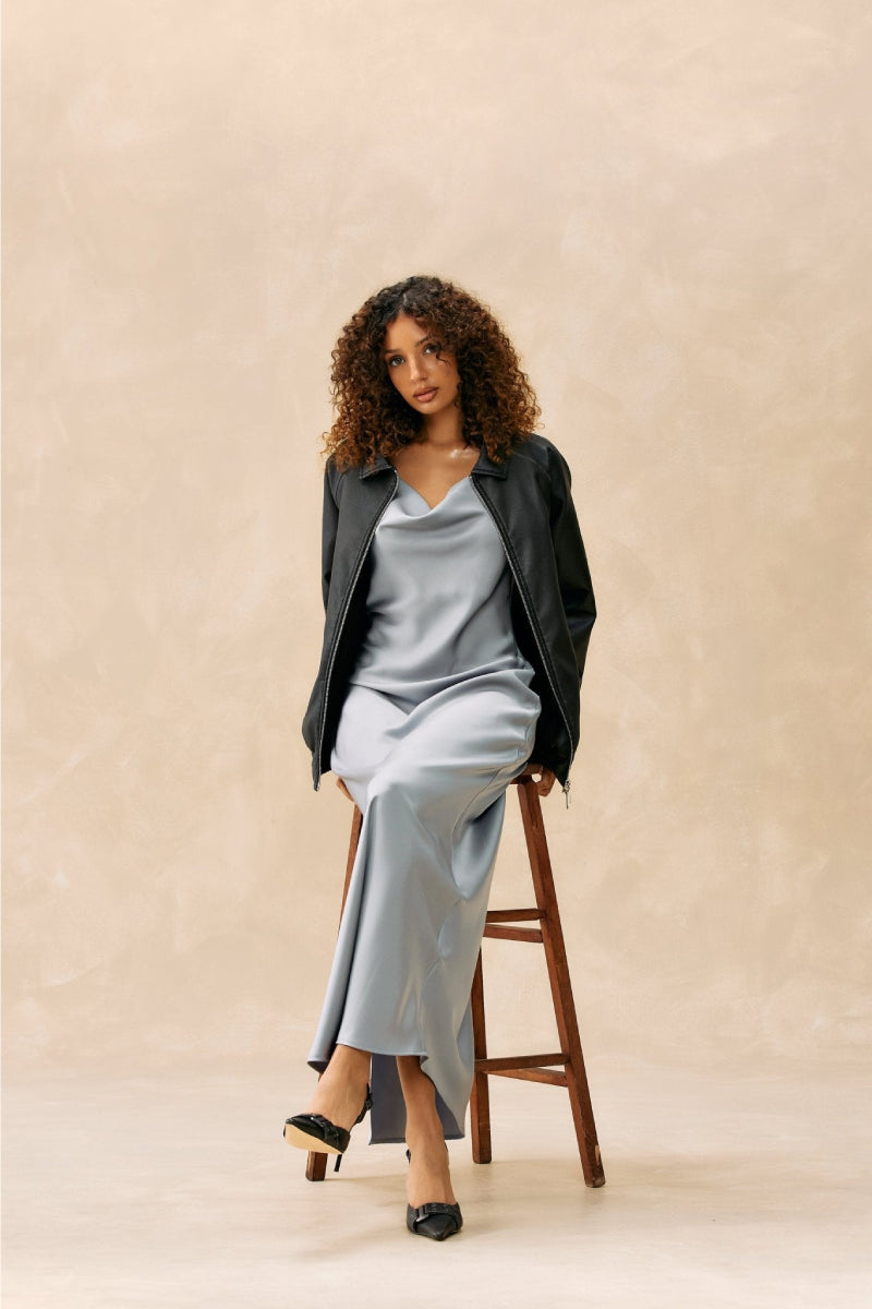 Satin Slip Dress - SIL