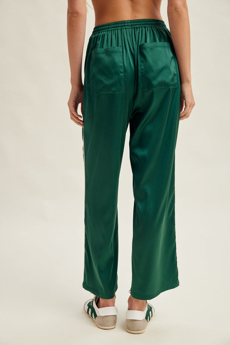 Satin Track Pants - GRN