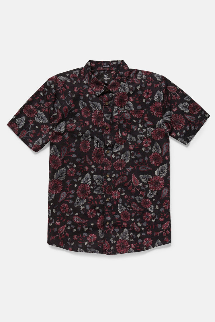 Scaler Stone Woven Short Sleeve Shirt - BLK