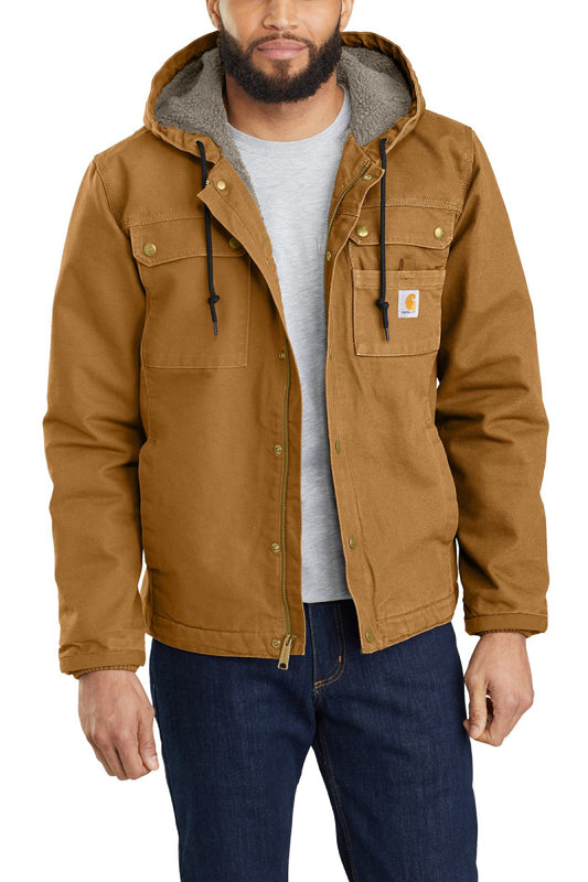 Sherpa Lined Utility Jacket - Brown
