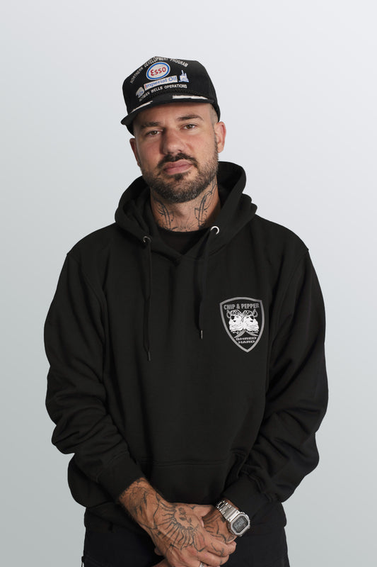 Unisex Shred Hard Hoodie - BLK