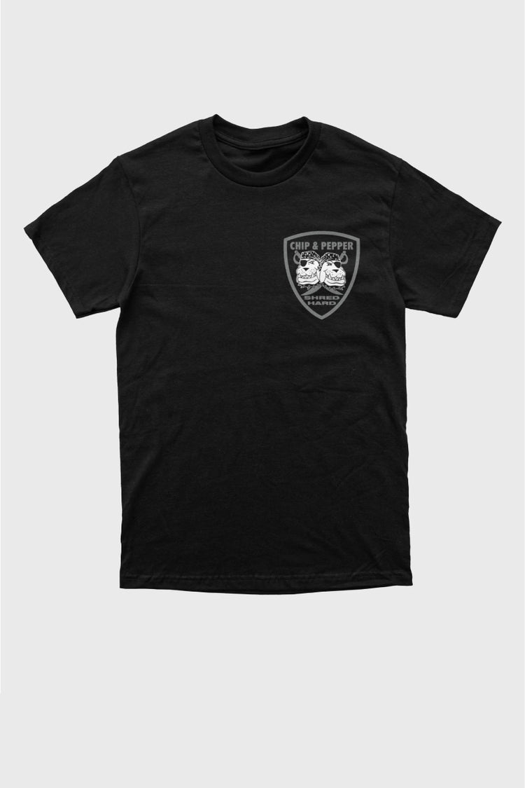 Unisex Shred Hard Tee - BLK
