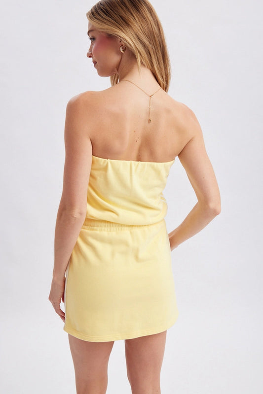 Side Stripe Tube Mini Dress - DAI