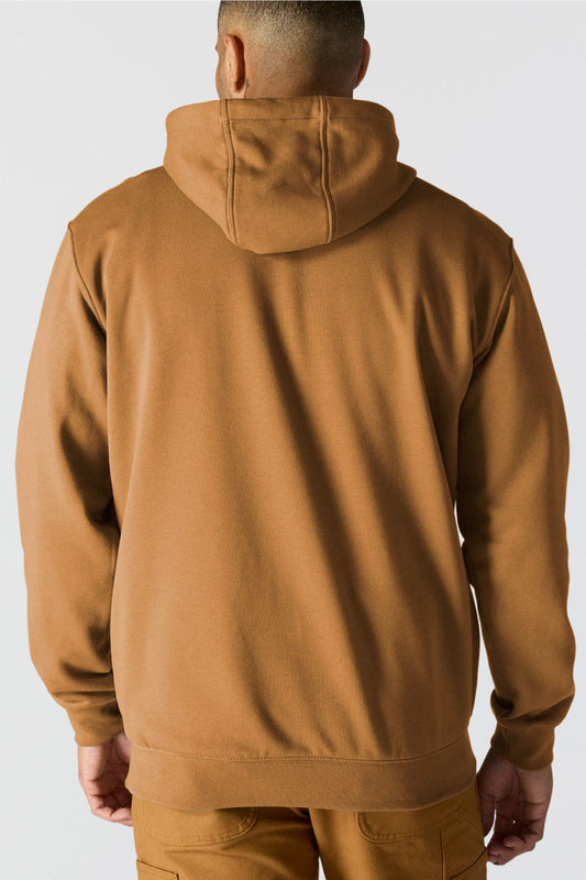 Logo Sleeve Hoodie - Brown