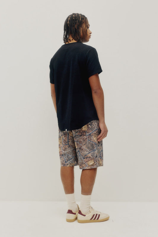 Slub Hi-Lo Tee 2.0 - BLK