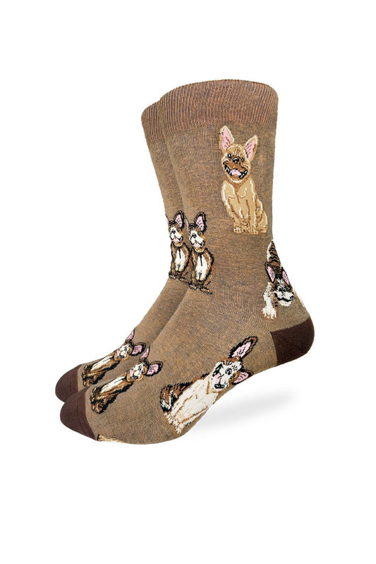 Smiling French Bulldogs Sock - BRN