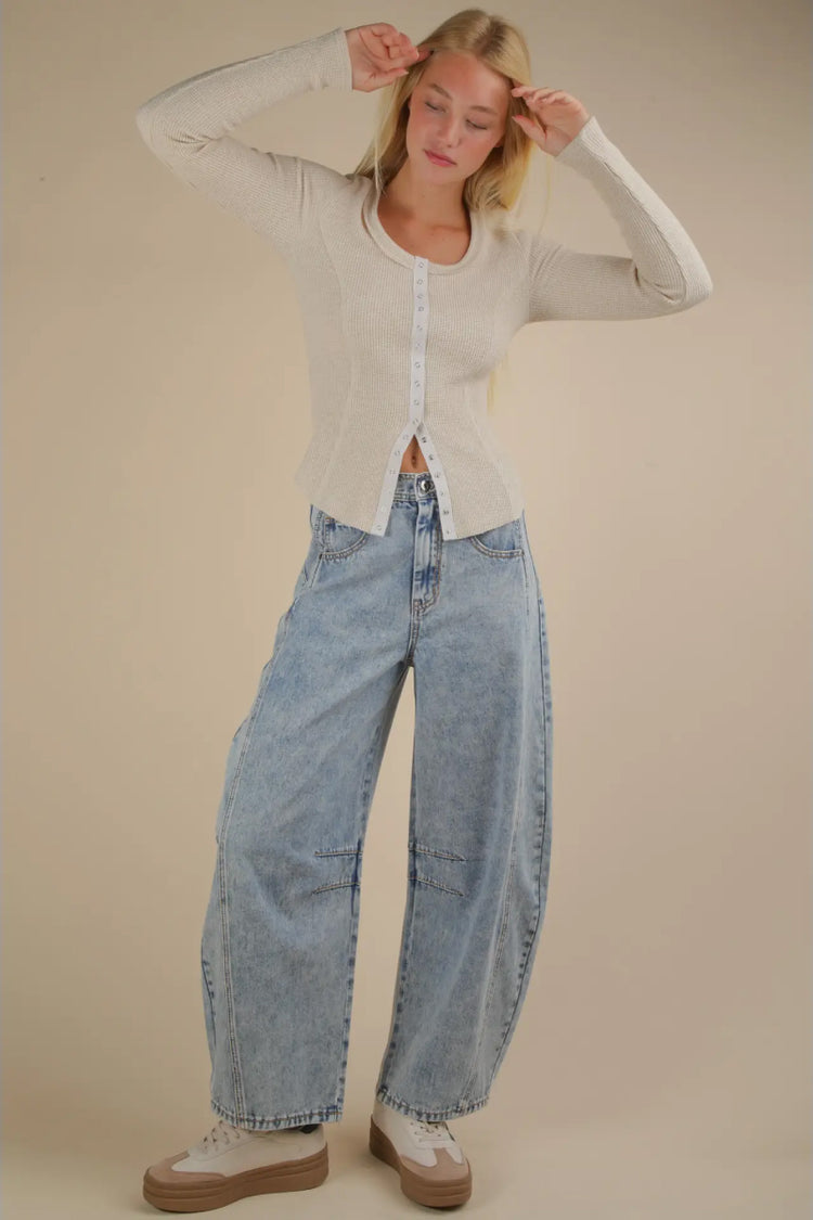 Snap Front Thermal Long Sleeve - OAT