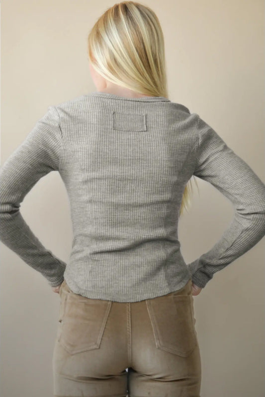 Snap Front Thermal Long Sleeve - OLV