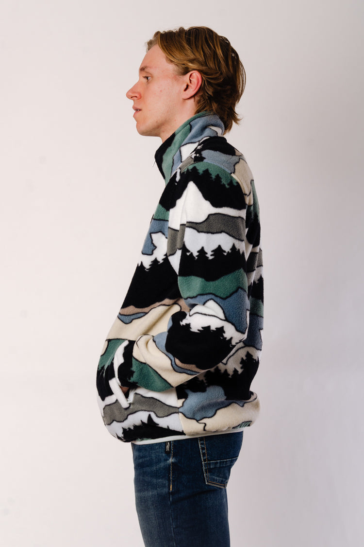 Snowy Mountain Zip-Up Fleece - MUL