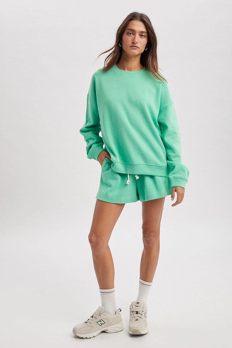 Soft Touch Crew Sweatshirt - GRN