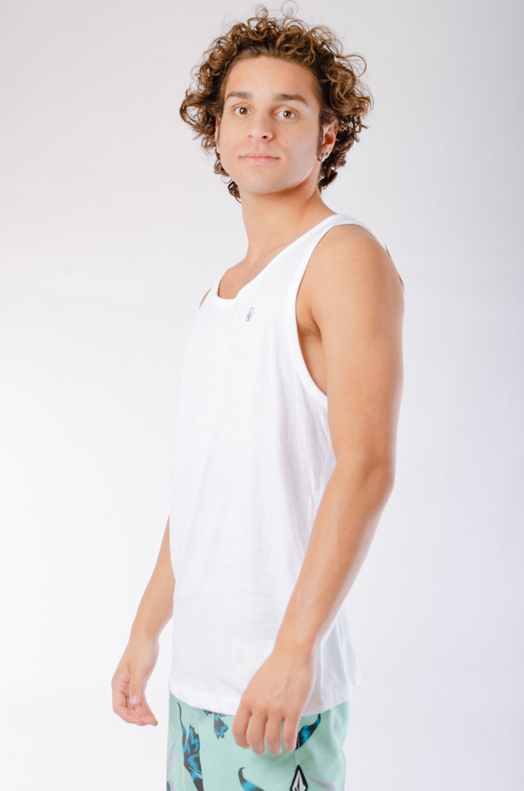 Solid Heather Tank - WHT