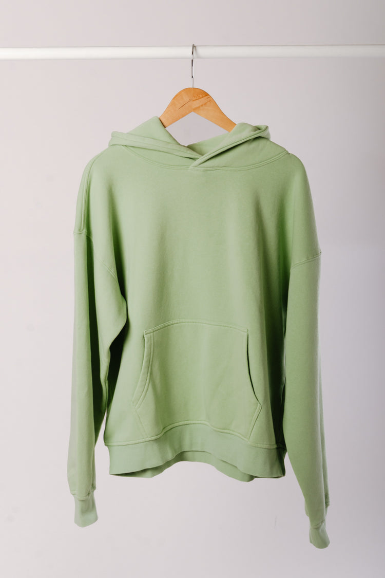 Solid Washed Hoodie - GRN
