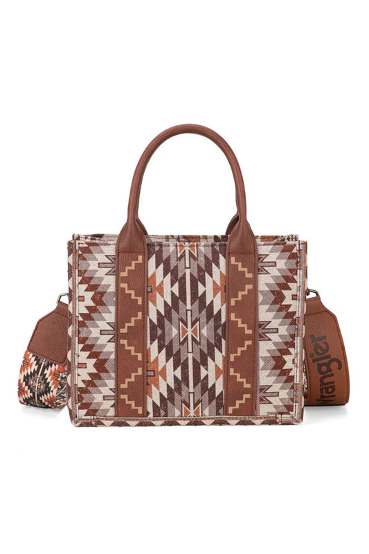 Southwest Crossbody Mini Tote - BRN