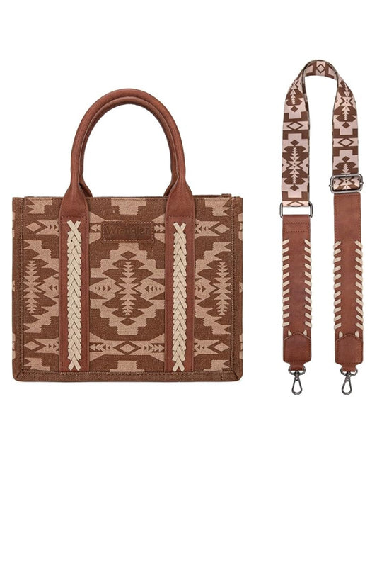 Southwest Crossbody Mini Tote - BRN